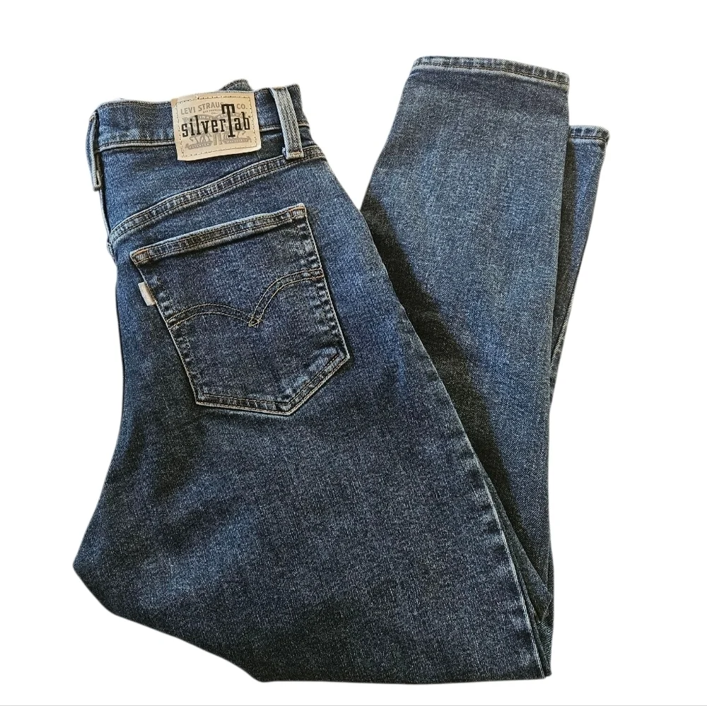 Levis SilverTab Blue Mom Jean High Rise - Picture 1 of 7